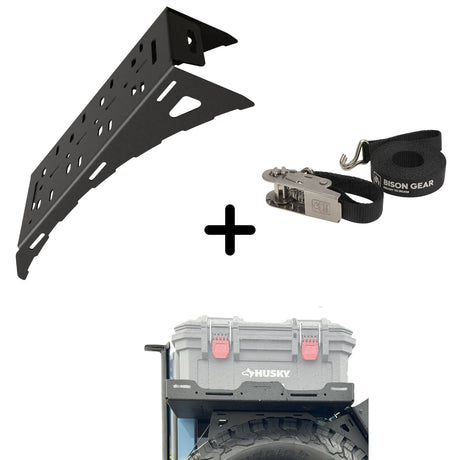 SET: Universal Wheel Mount + NEW Strap + Spare Wheel Tray-1-Bison Gear