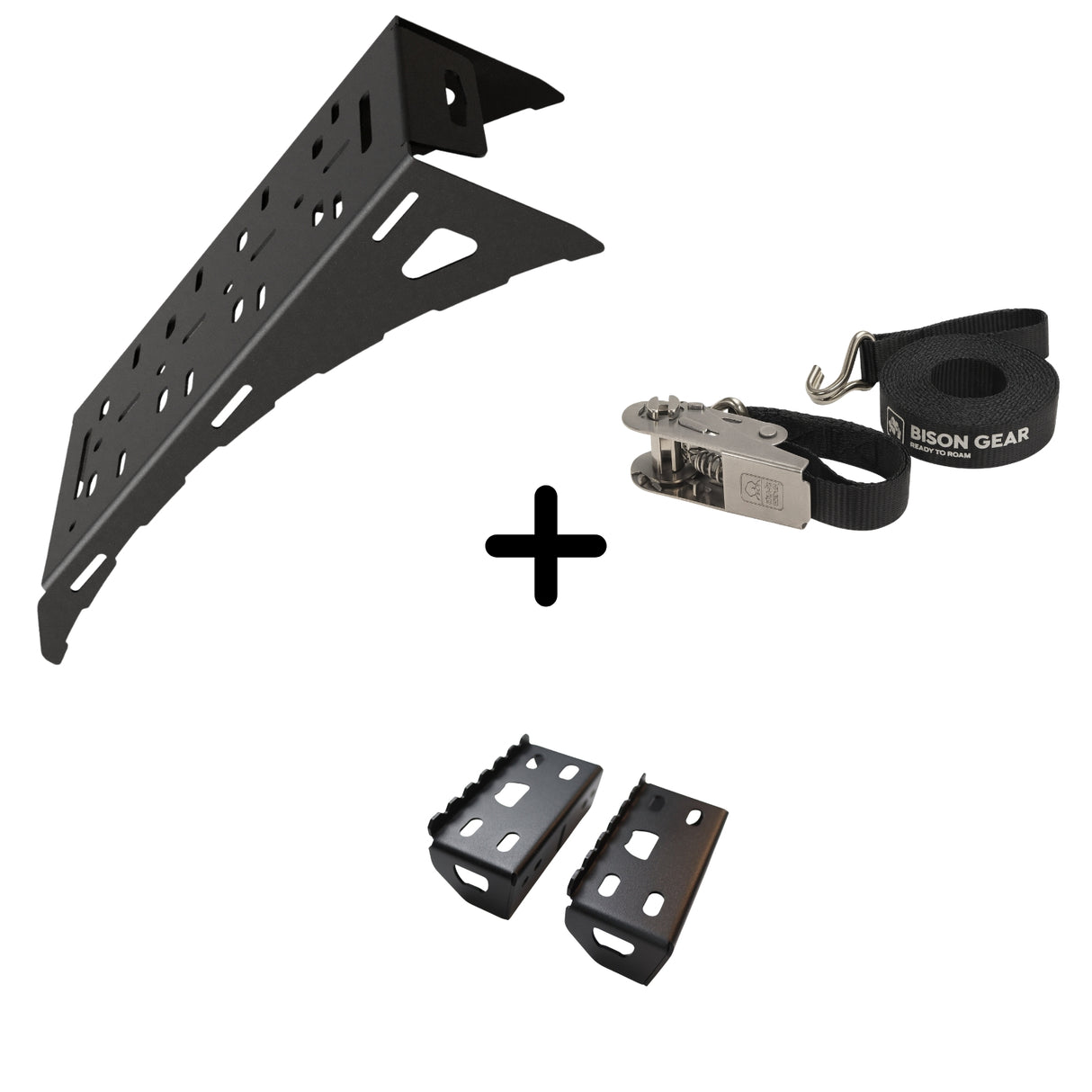 SET: Universal Wheel Mount + NEW Strap + Steps-1-Bison Gear
