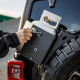 SET: Universal Wheel Mount with Strap and Gas Bottle Holder-6-Bison Gear