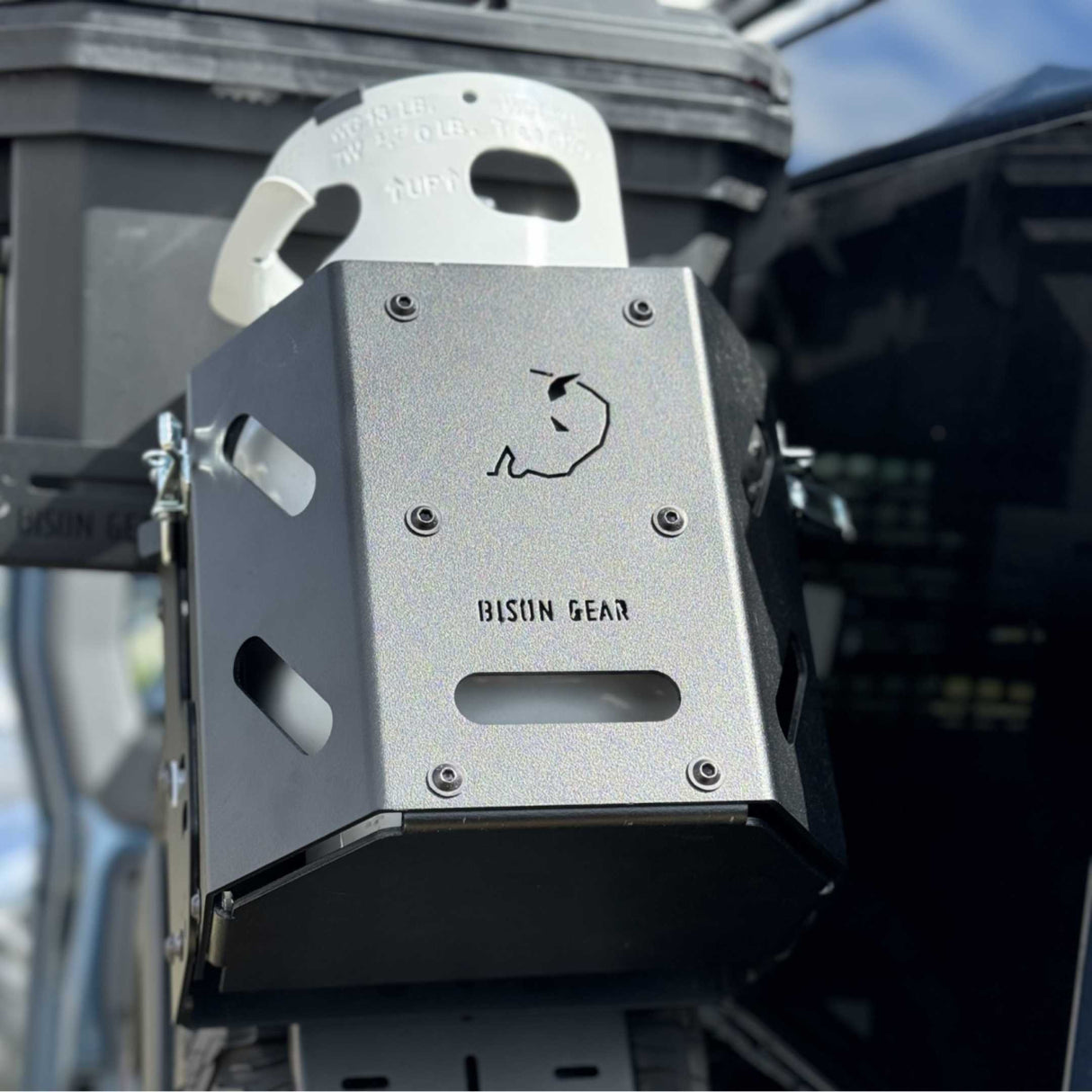 SET: Universal Wheel Mount with Strap and Gas Bottle Holder-8-Bison Gear