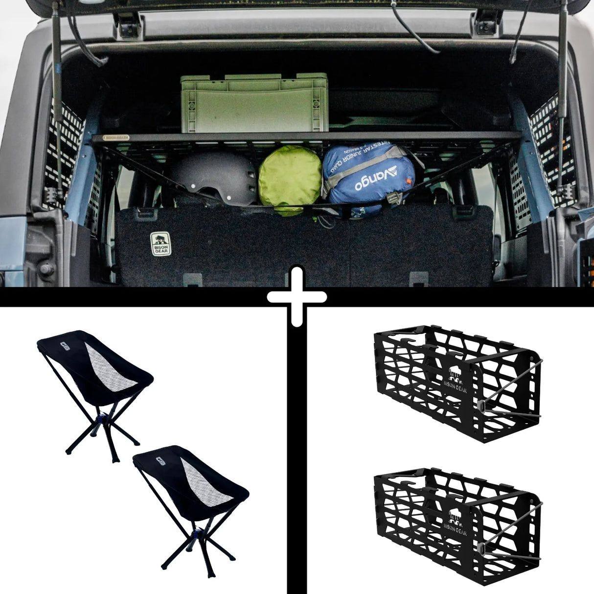 SET: Shelf + 2x YAK Chair + 2x YAK Chair Mount - Bronco 6G 4-Door