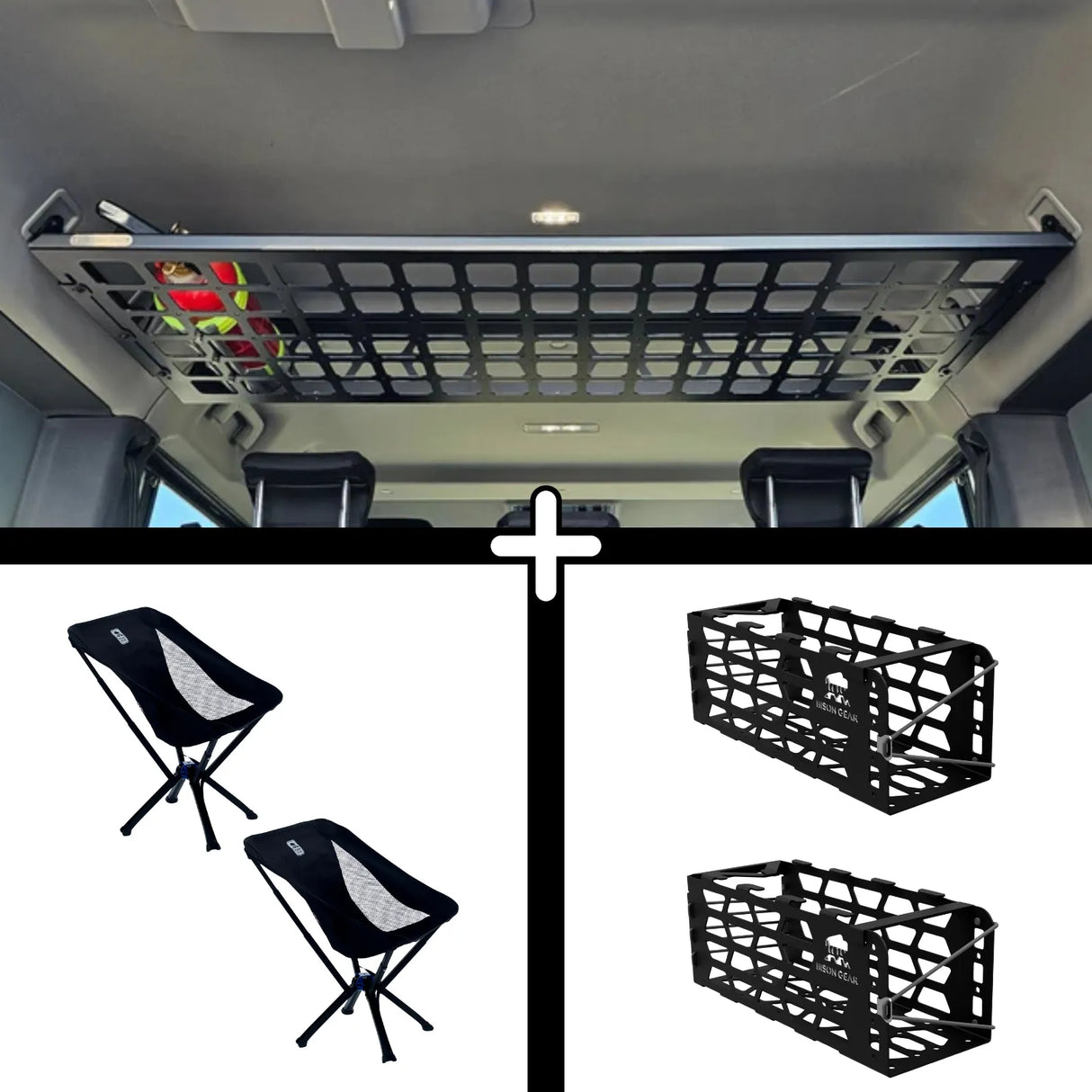 SET: Shelf + 2x YAK Chair + 2x YAK Chair Mount - Grenadier