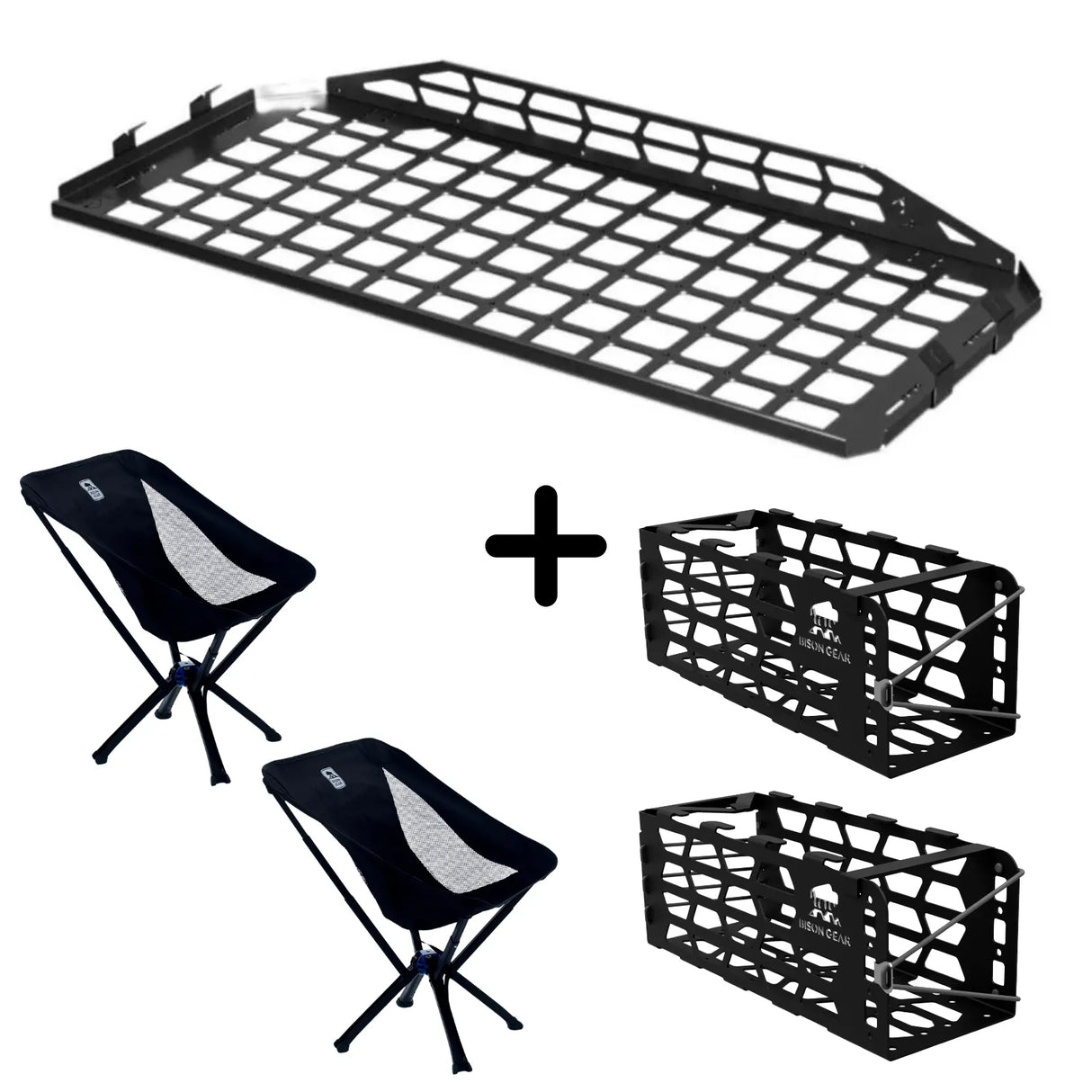 SET: Shelf + 2 x YAK Chair + 2 x YAK Chair Mount - LC120/GX470