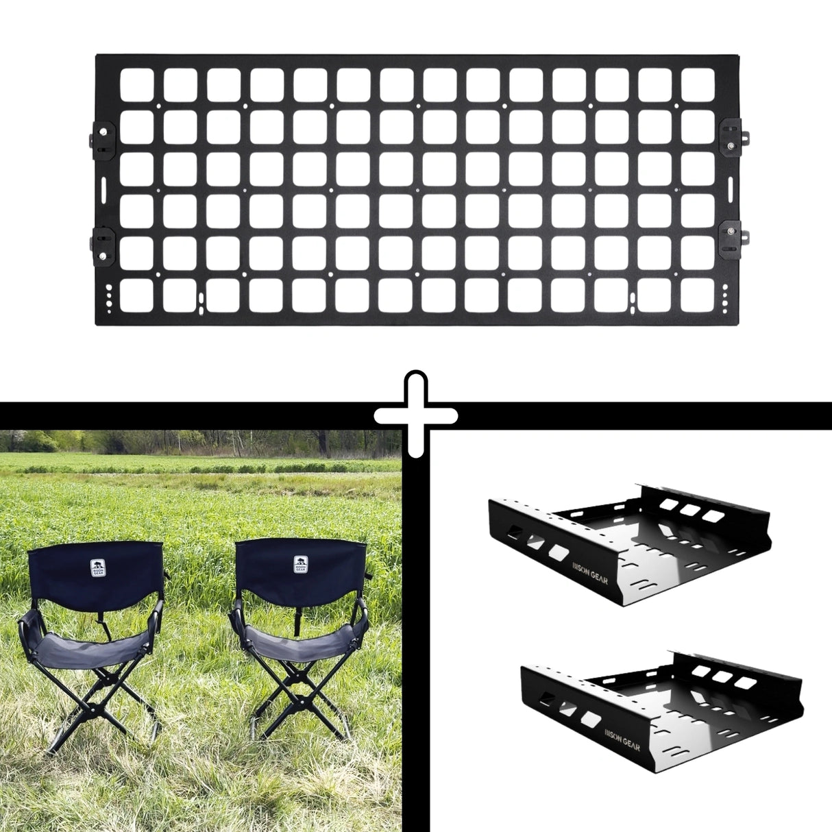 SET: Shelf + 2x ELK Chair + 2x Chair Storage - LC80/LX450/Y60