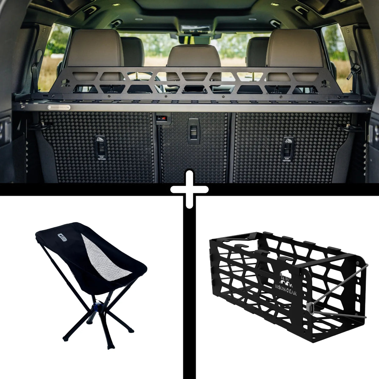 SET: Shelf + YAK Chair + YAK Chair Mount - Defender L663 (110)