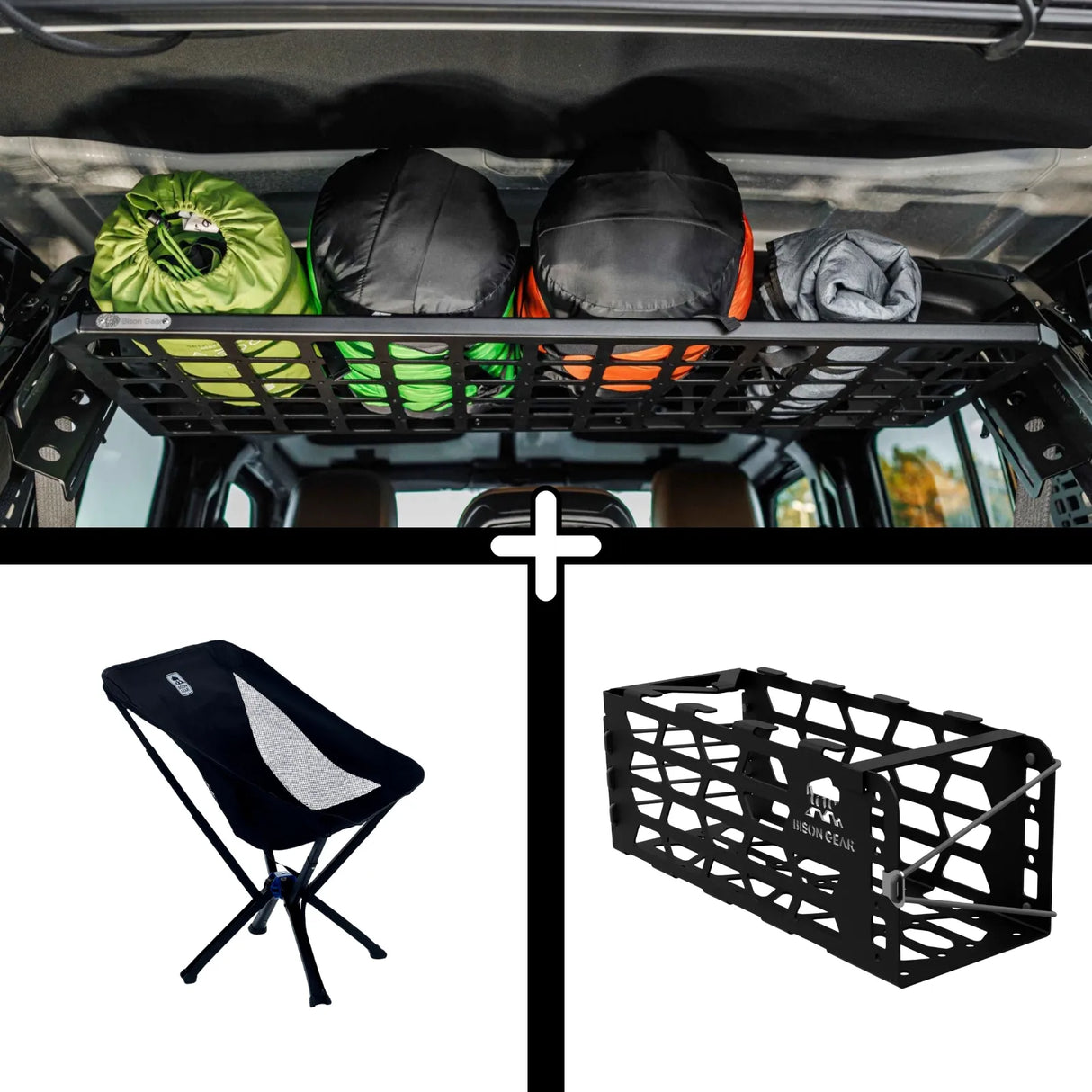 SET: Shelf + YAK Chair + YAK Chair Mount - Wrangler JLU