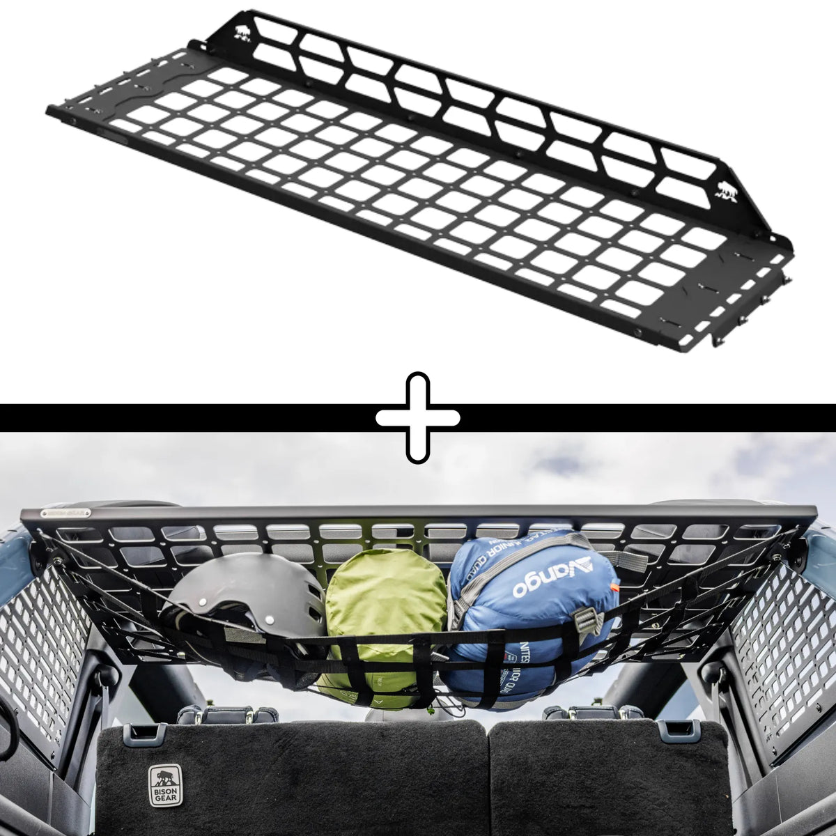 SET: Roof Shelf + Universal Net - 4Runner 6th Gen