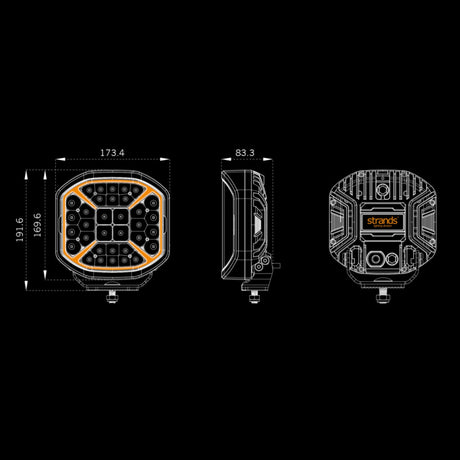 Siberia X Driving Light 7"-9-Bison Gear