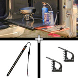 SET: Universal Drop-Down Tailgate Table + STORK Small + FitRub 32-45 mm (2-pack)
