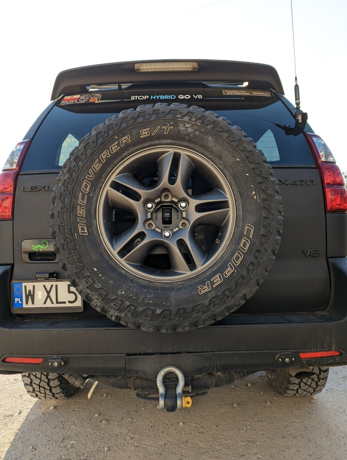 Tire Carrier - LC120/GX470-6-Bison Gear