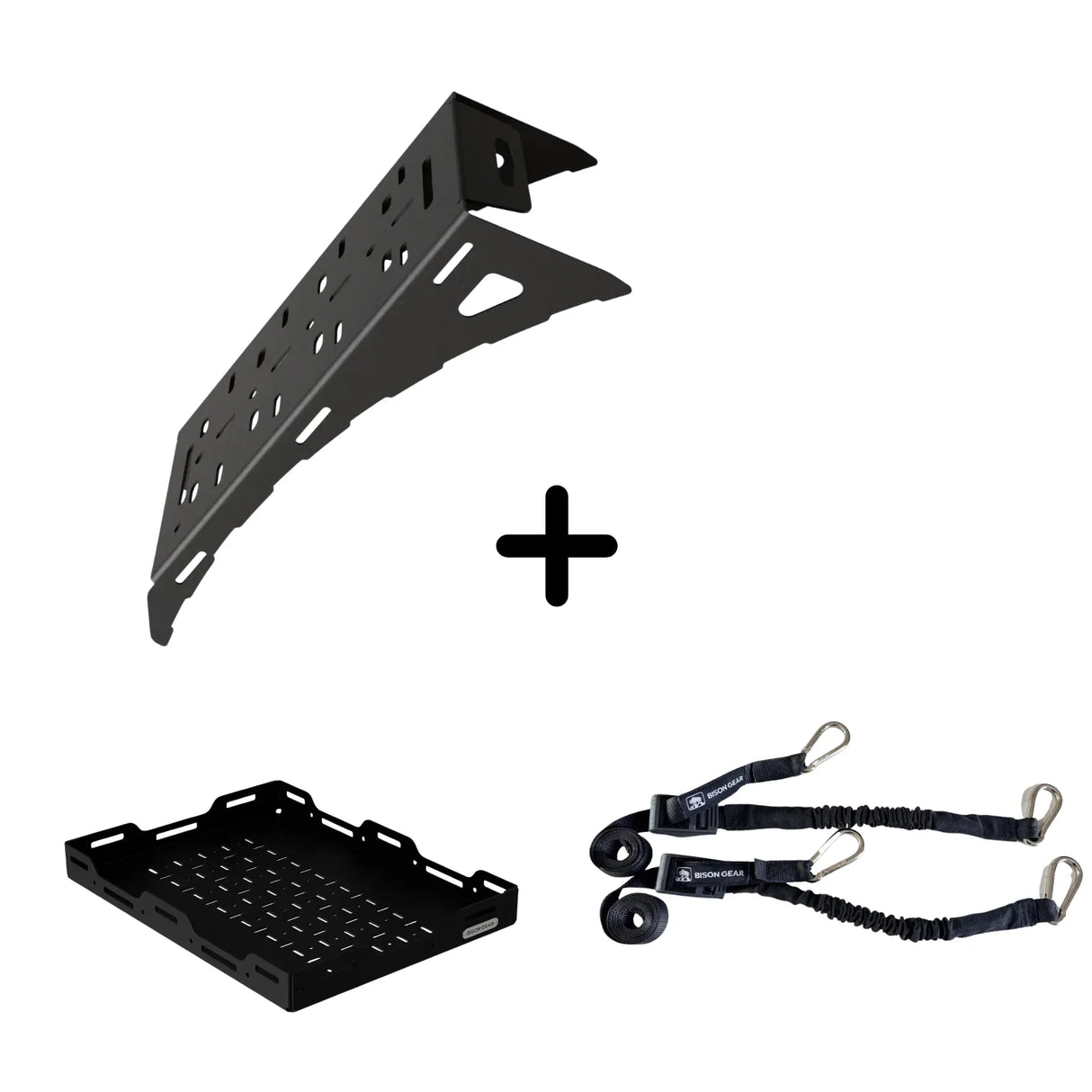 SET: Universal Wheel Mount + Spare Wheel Tray + BOA Straps (2 pcs)