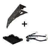 SET: Universal Wheel Mount + Spare Wheel Tray + BOA Straps (2 pcs)